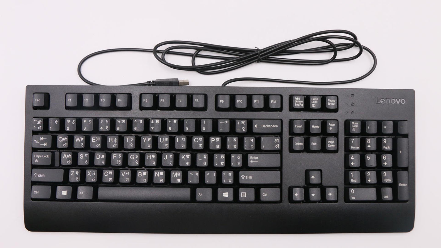 Lenovo Usb Trdtnl Kb Bk Ind Local - 00XH732
