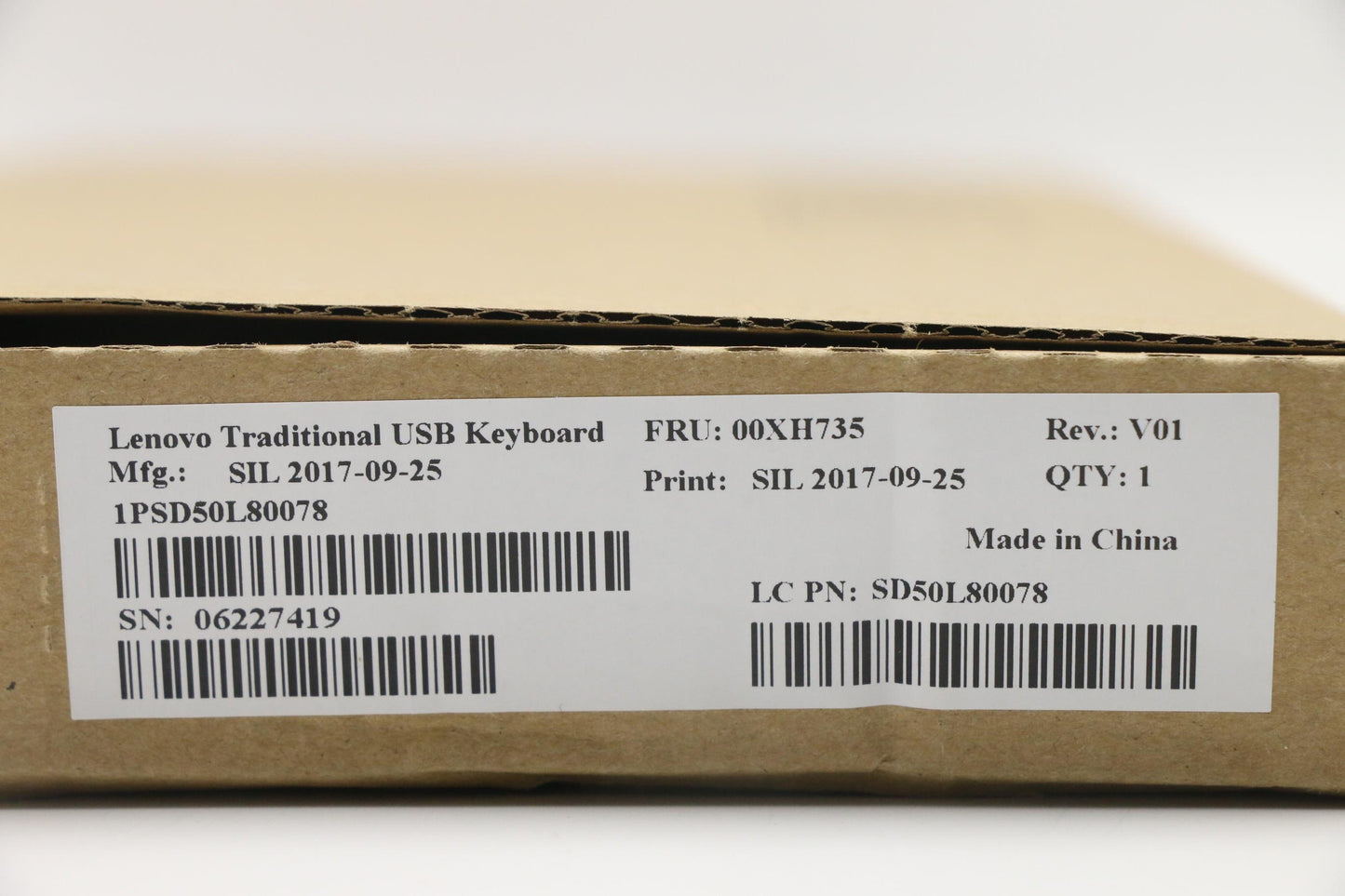 Lenovo Liteon Sk8827 Usb Kb Blk_Kzn - 00XH735