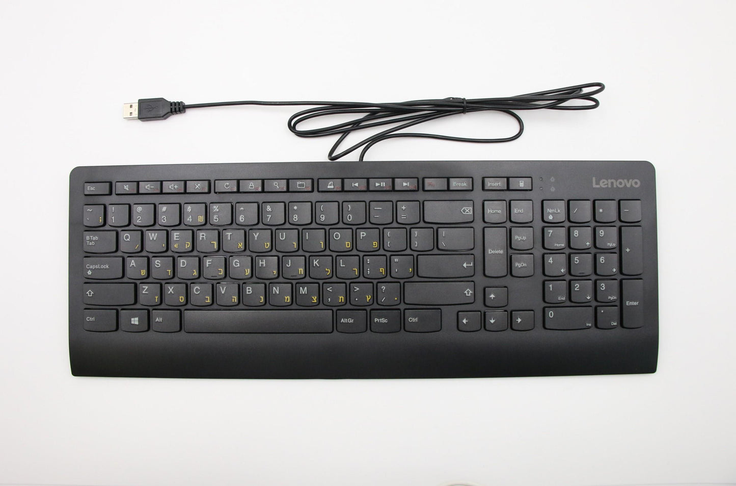 Lenovo Dt Kyb Slim Usb Kb N L-B Hebre - 00XH741