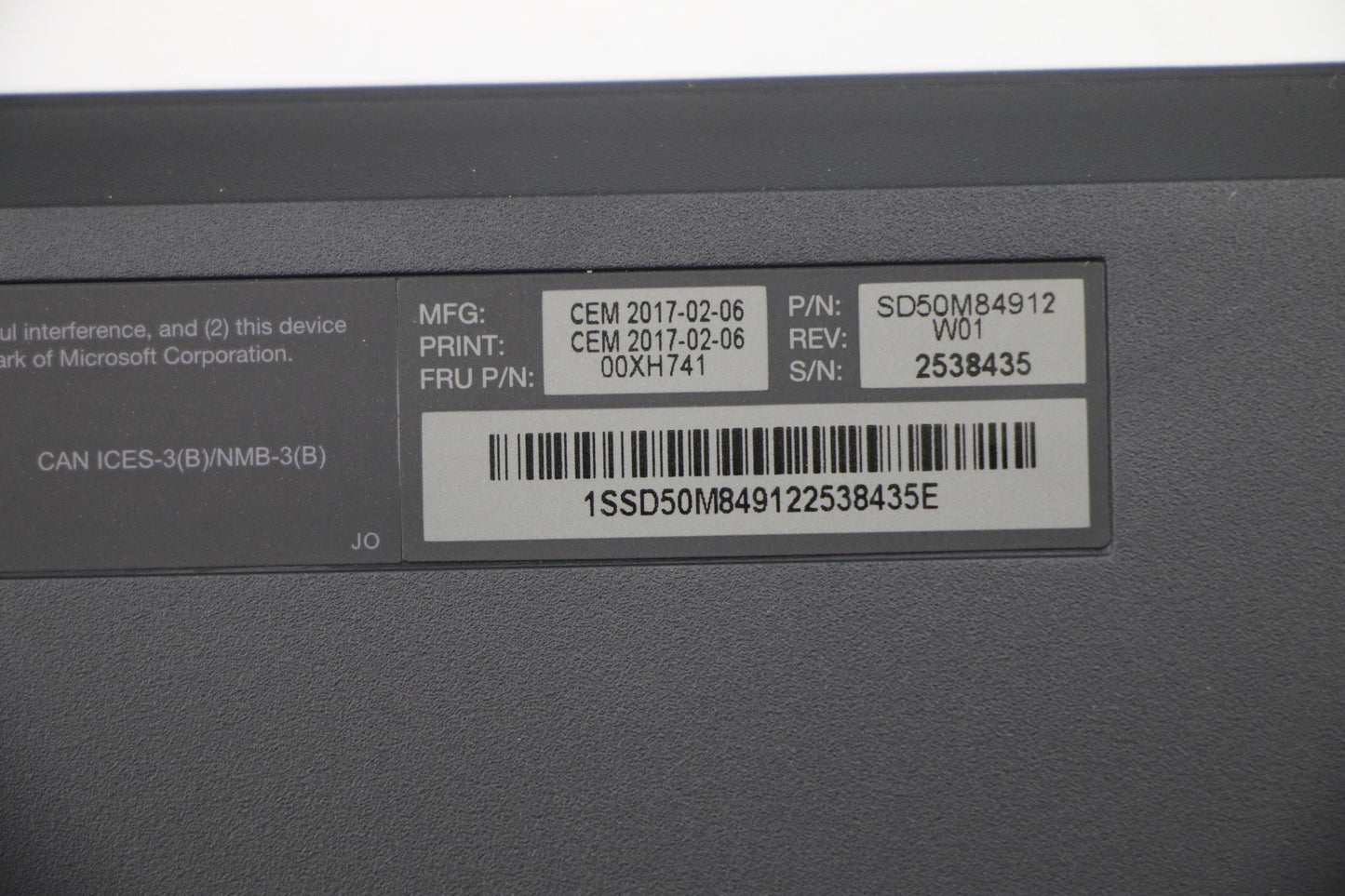 Lenovo Dt Kyb Slim Usb Kb N L-B Hebre - 00XH741