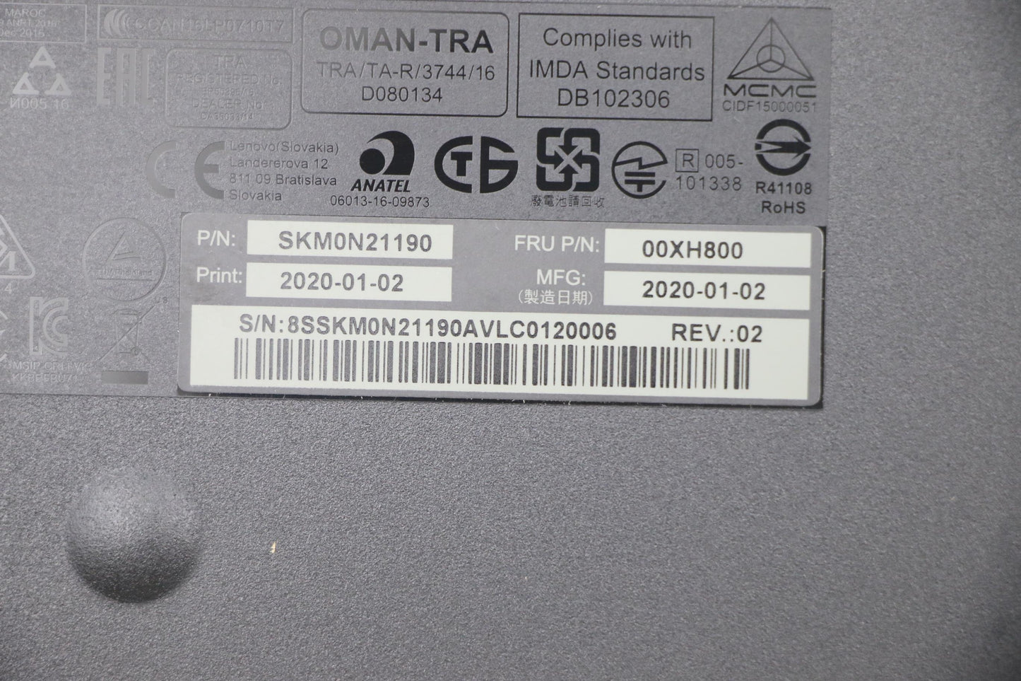 Lenovo Wlkmcalliopebkbeleng - 00XH800