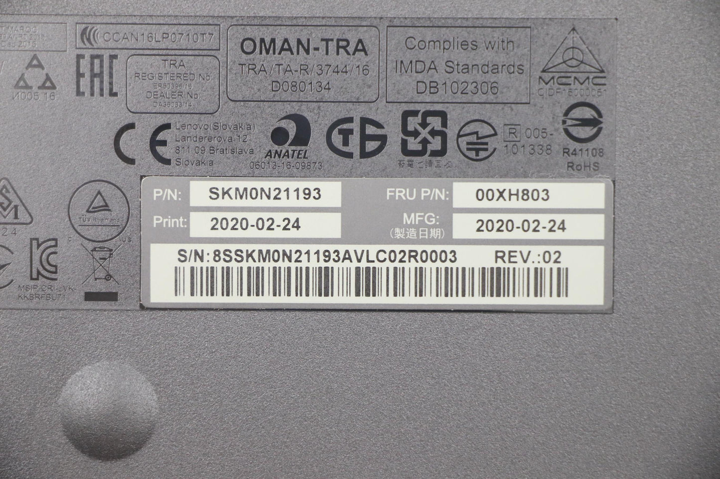 Lenovo Wlkmcalliopebktc/Eng - 00XH803