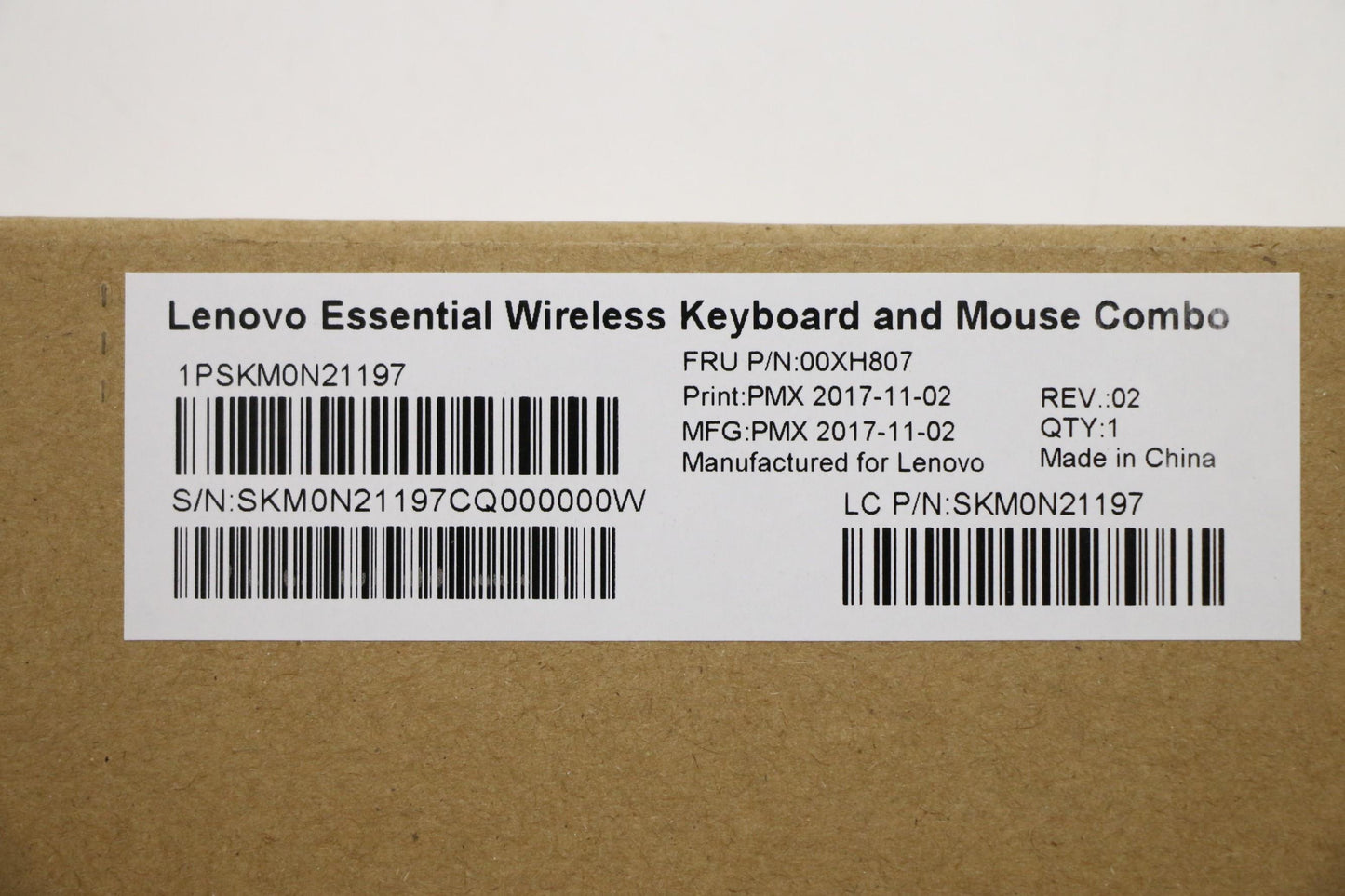 Lenovo Wlkmcalliopebkfra - 00XH807