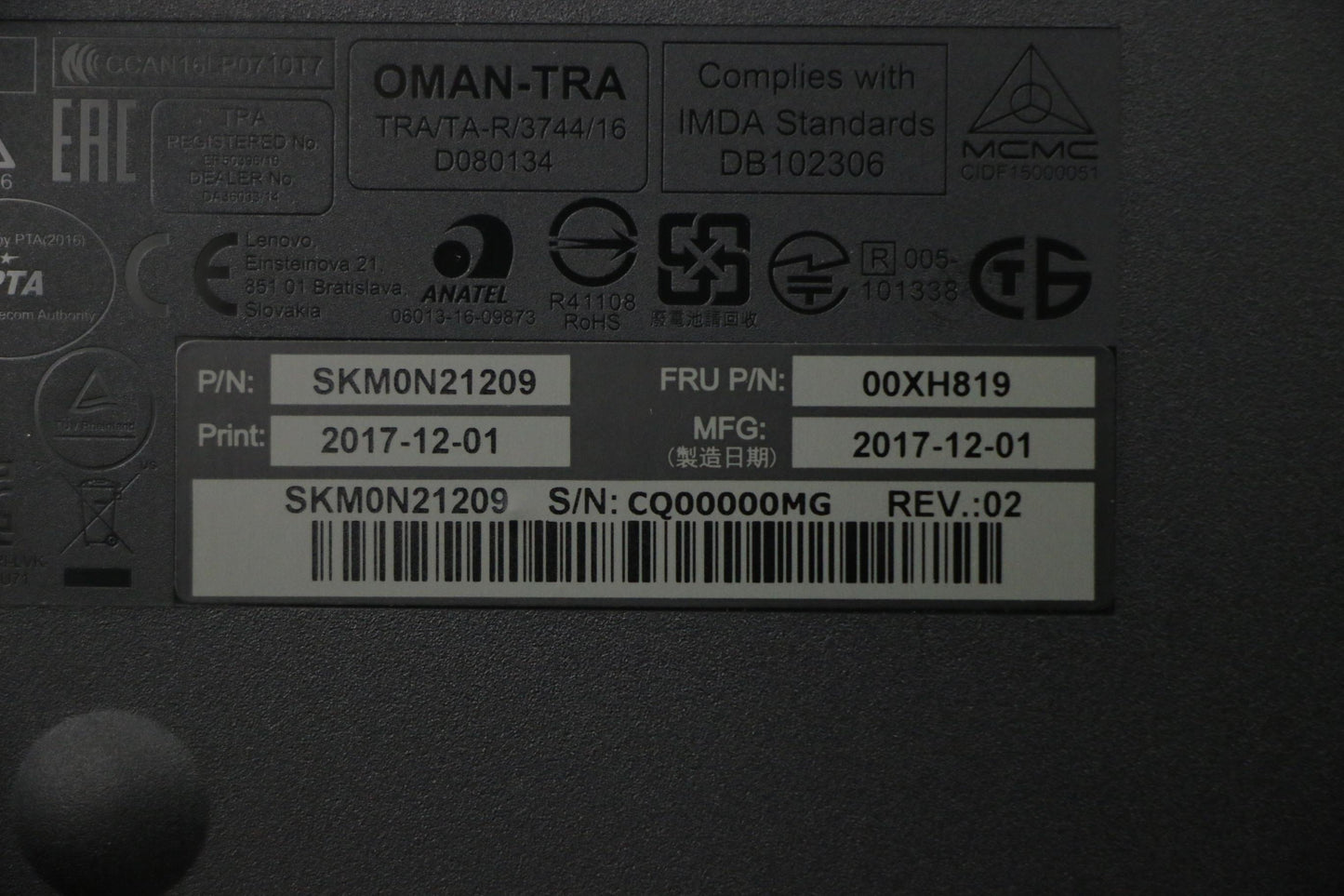 Lenovo Wlkmcalliopebkkor - 00XH819