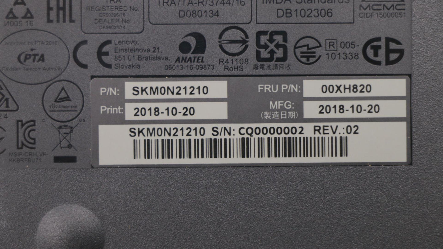 Lenovo Wlkmcalliopebklaspa - 00XH820
