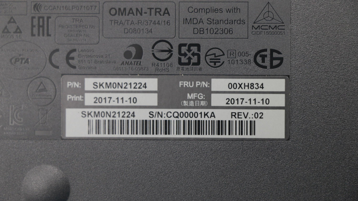 Lenovo Wlkmcalliopebkuke - 00XH834