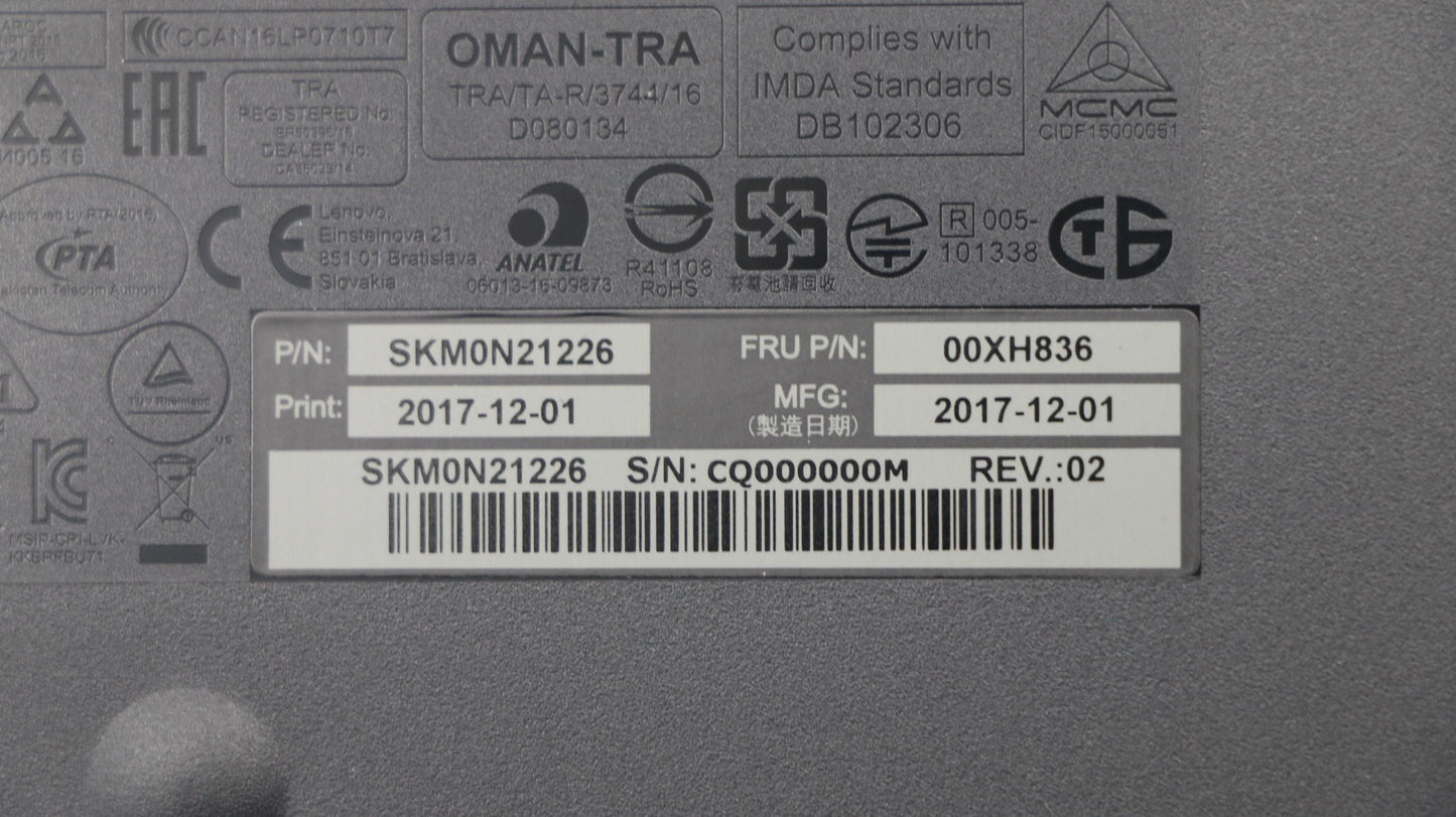 Lenovo Wlkmcalliopebkslv - 00XH836