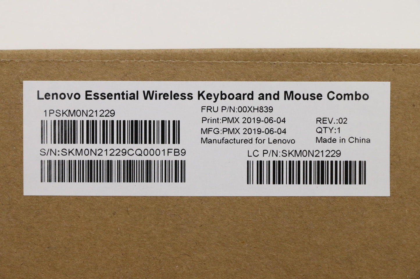 Lenovo Wlkmcalliopebkindeng - 00XH839