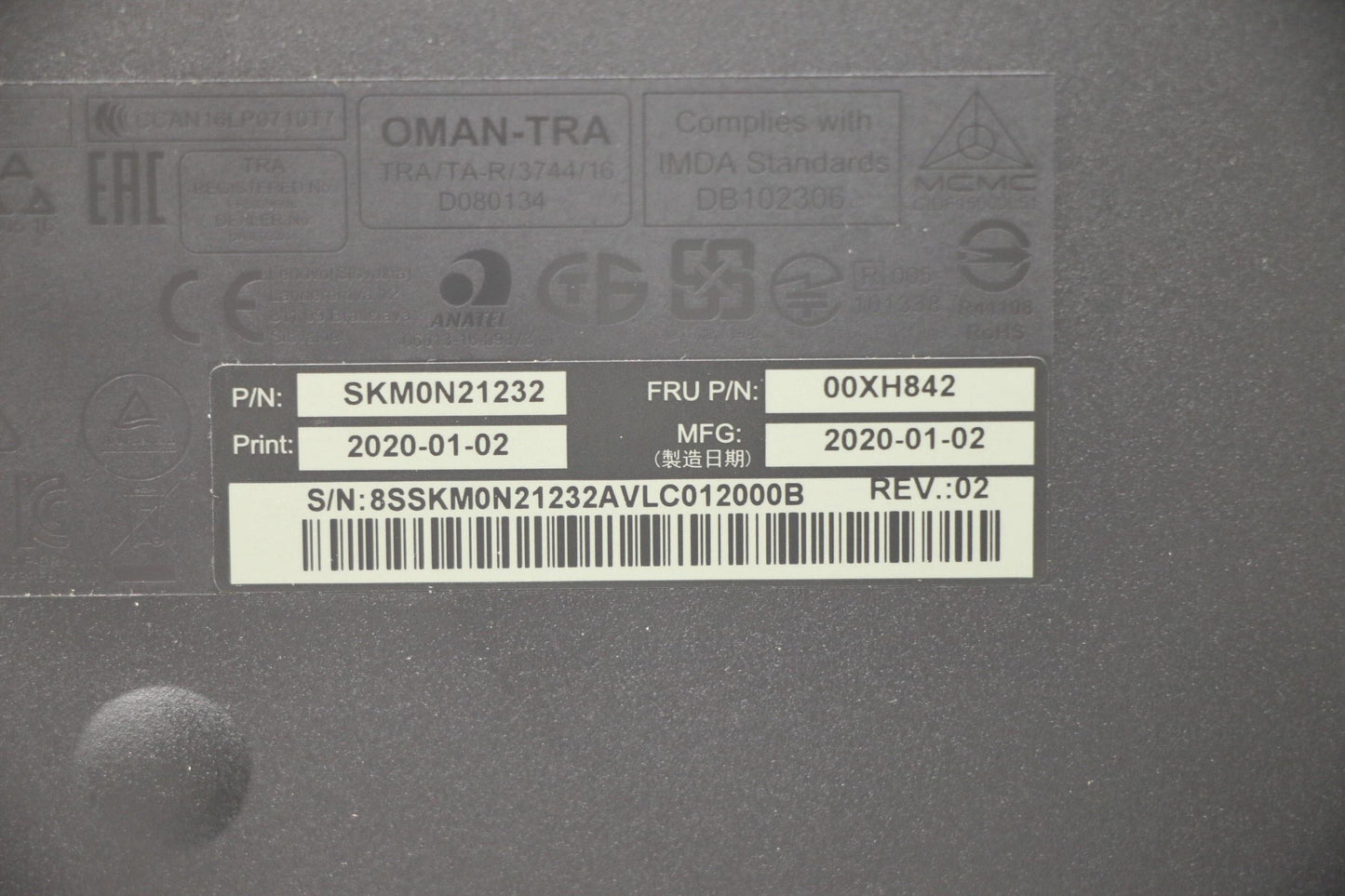 Lenovo Wlkmcalliopebknordic - 00XH842