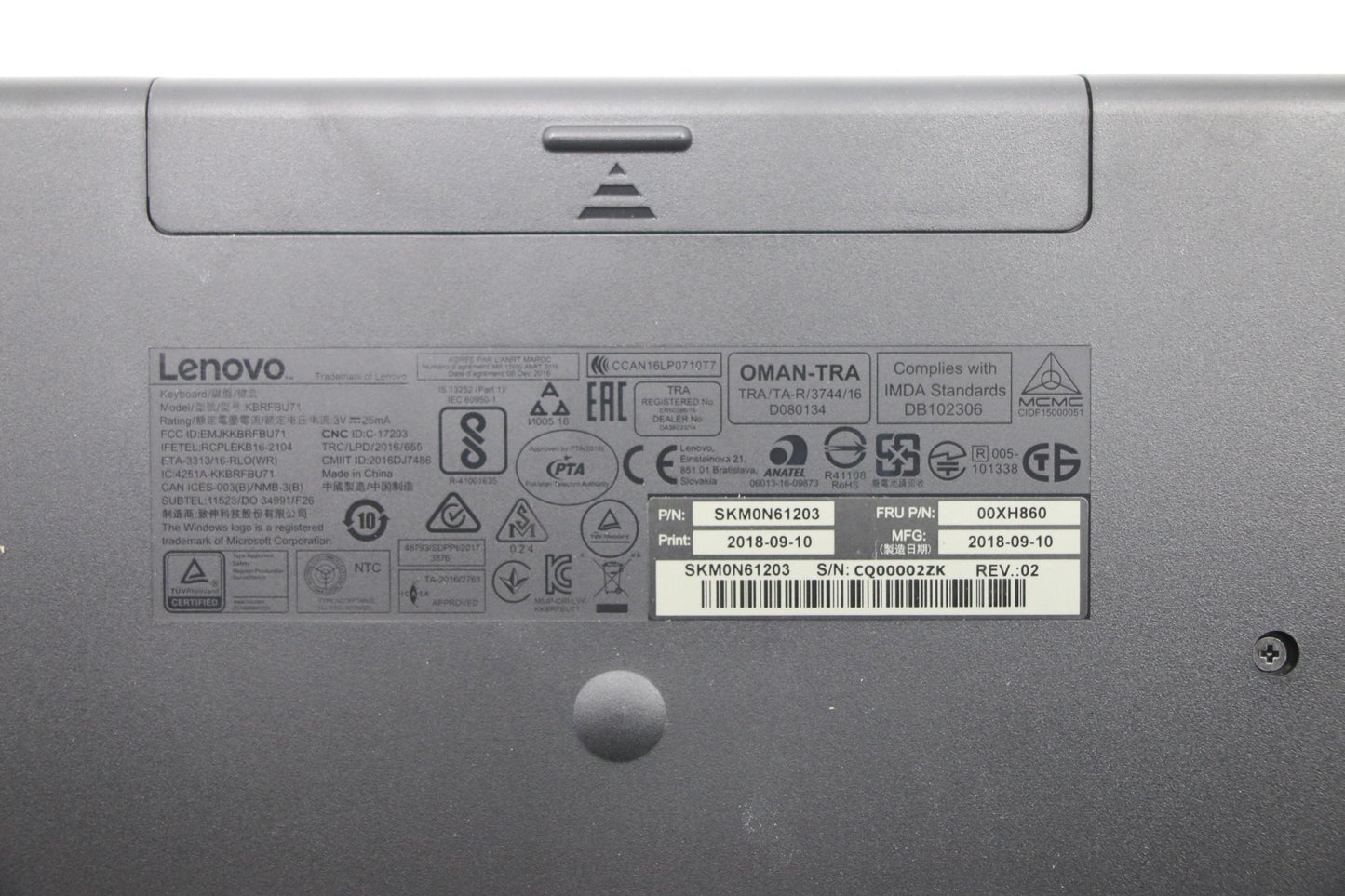 Lenovo Wl Km Calliope Sr Ger - 00XH860