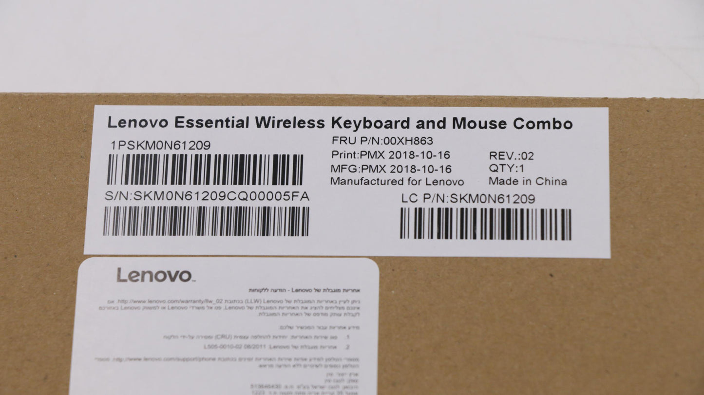 Lenovo Wl Km Calliope Sr Hbw - 00XH863