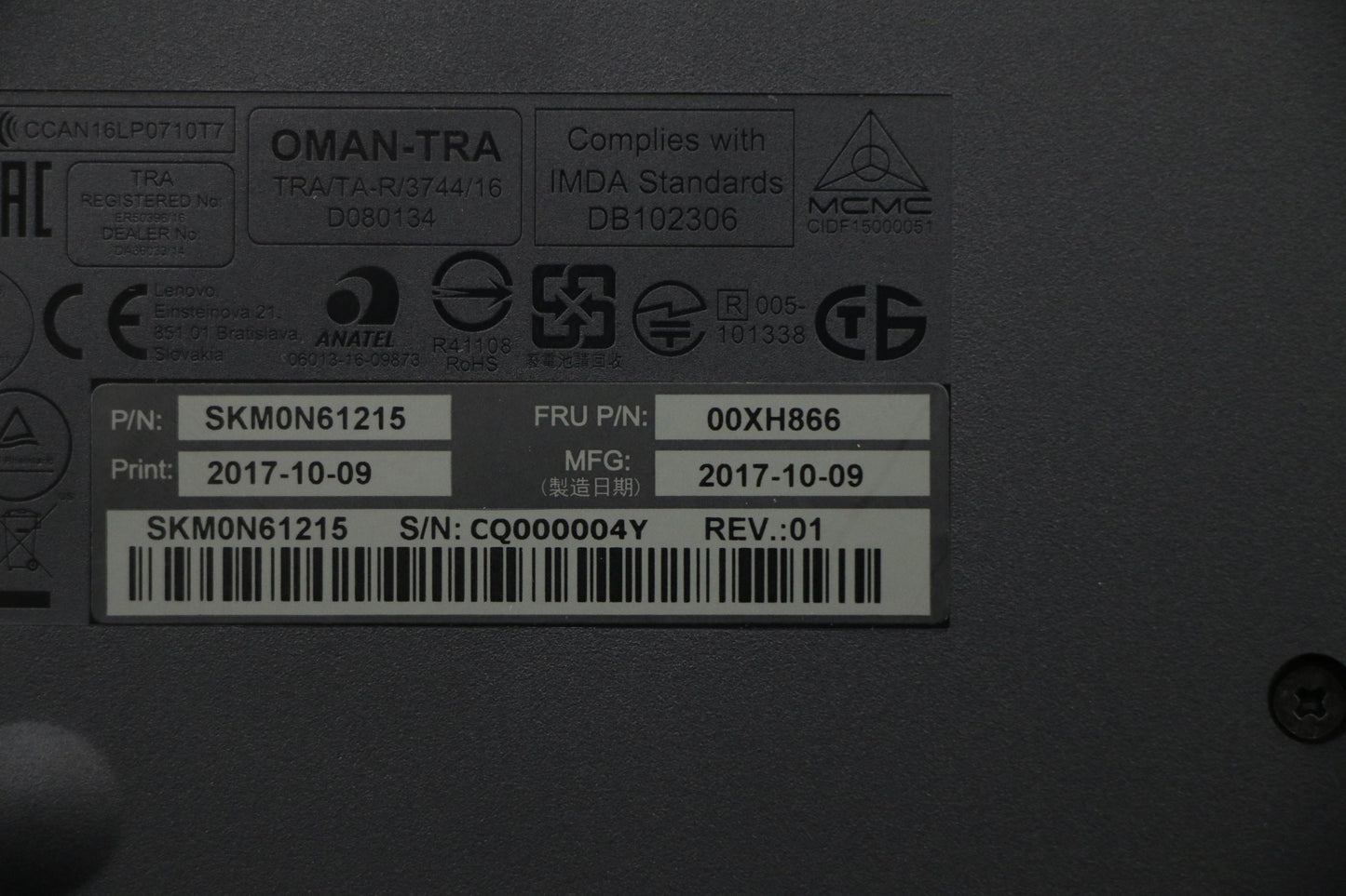 Lenovo Wl Km Calliope Sr Ita - 00XH866