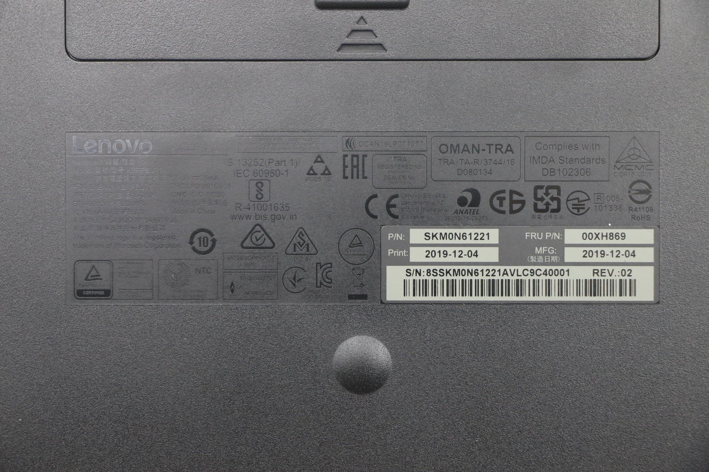 Lenovo Wl Km Calliope Sr Kor - 00XH869