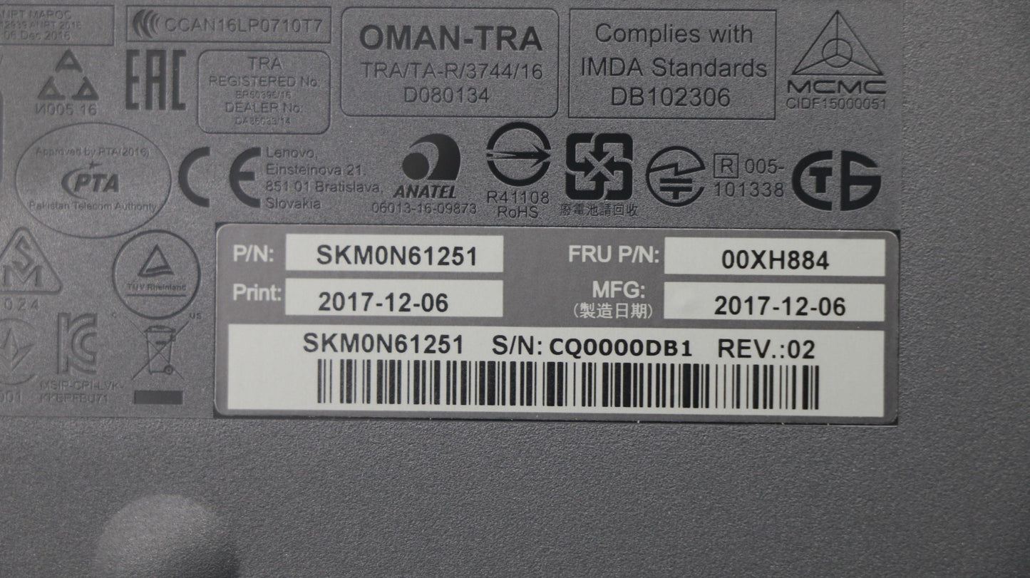 Lenovo Wl Km Calliope Sr Uke - 00XH884