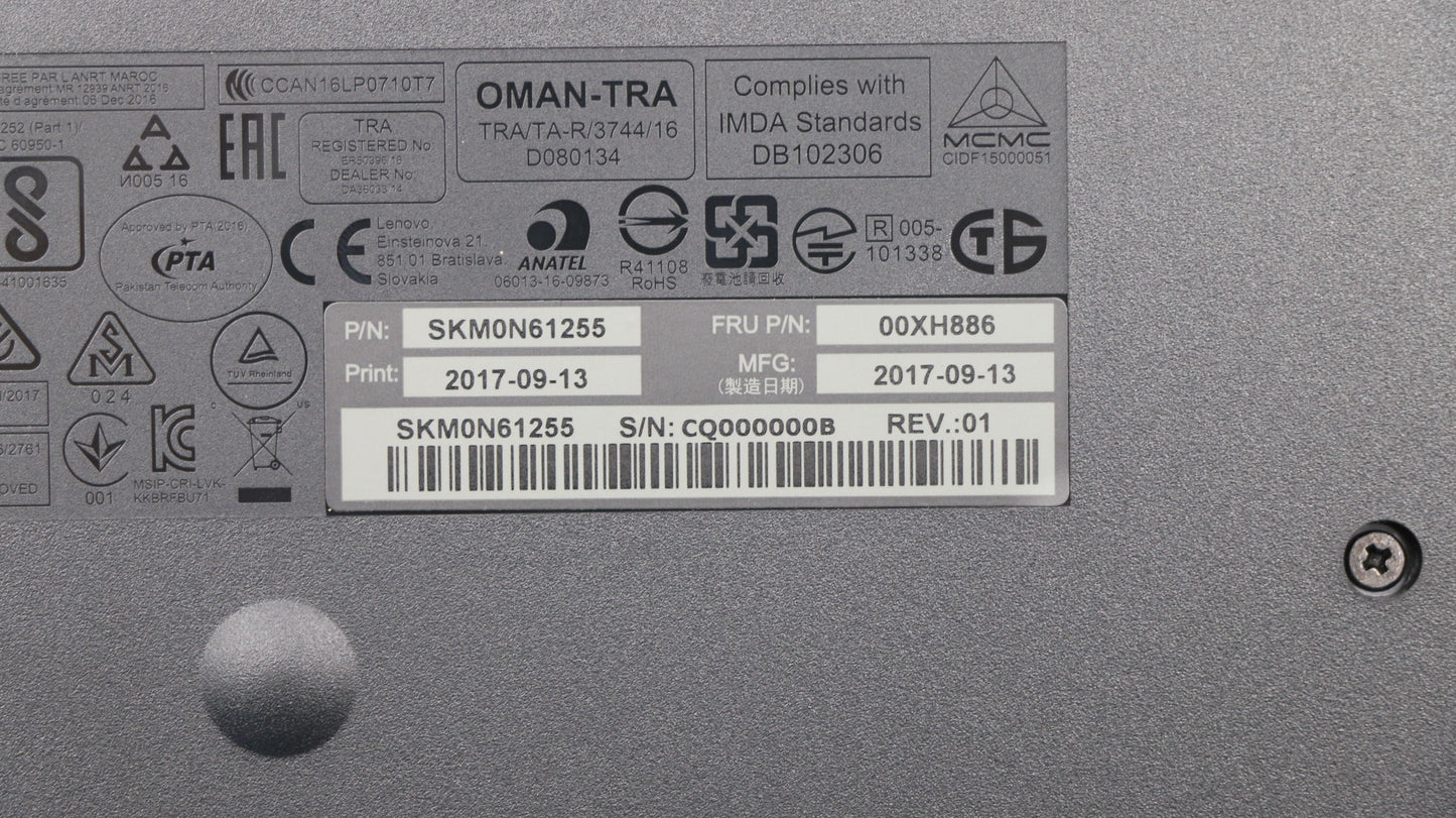 Lenovo Wl Km Calliope Sr Slv - 00XH886