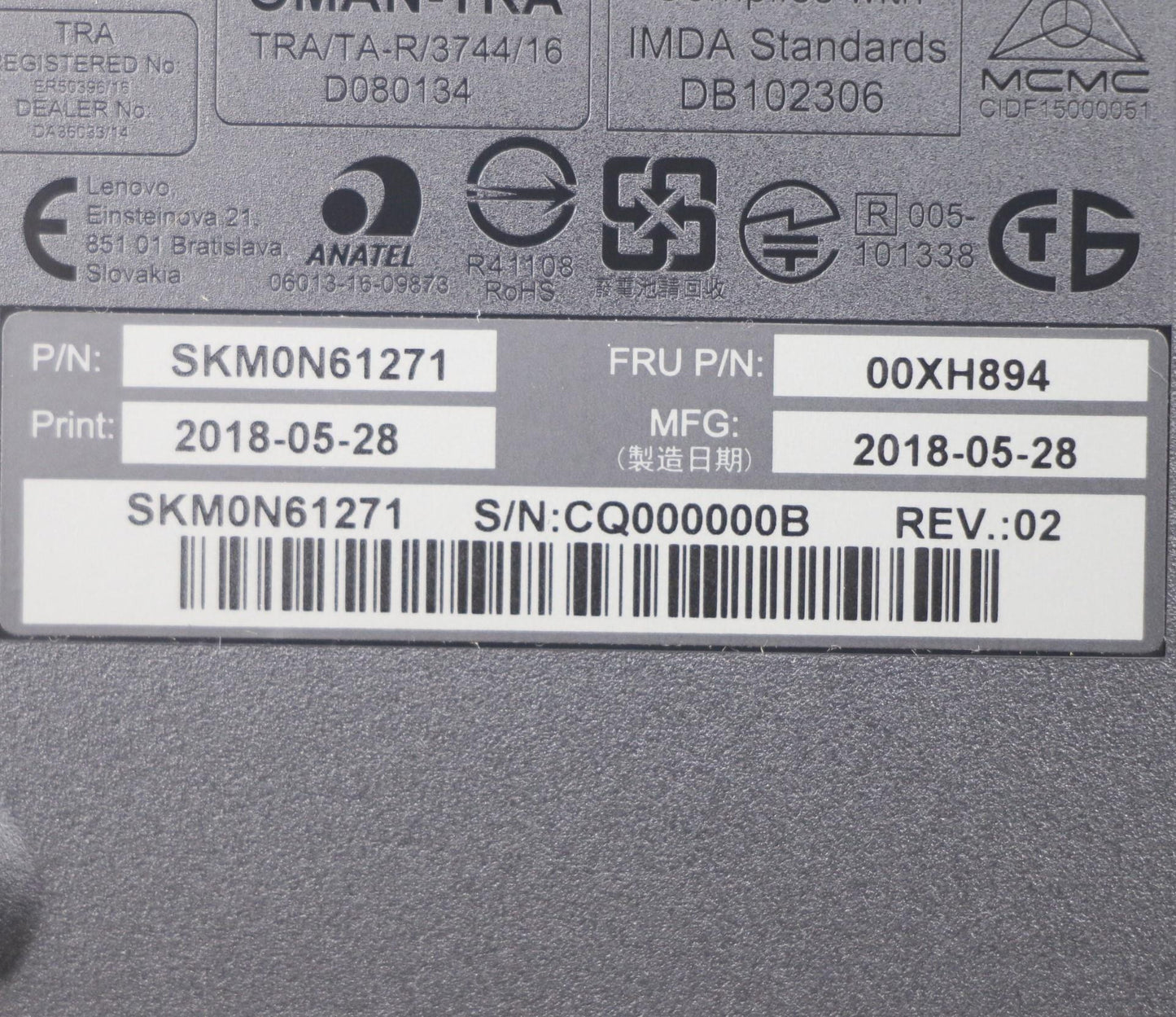 Lenovo Wl Km Calliope Sr Can Eng/Fra - 00XH894