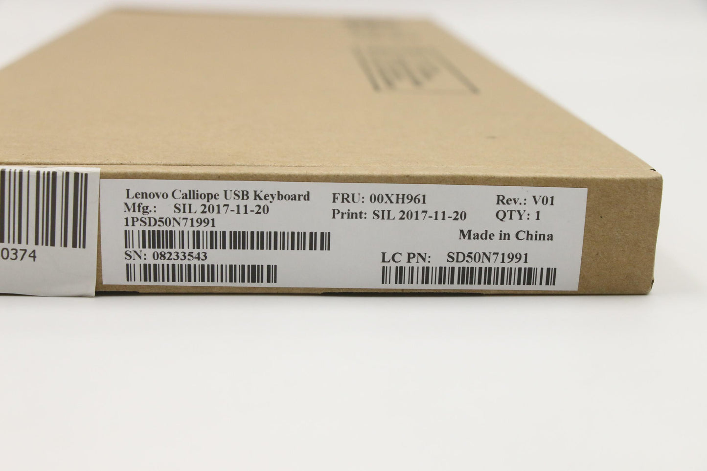 Lenovo Usb Calliope Kb Sr Hbw - 00XH961