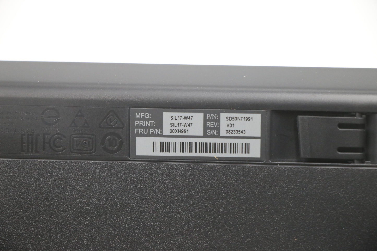 Lenovo Usb Calliope Kb Sr Hbw - 00XH961