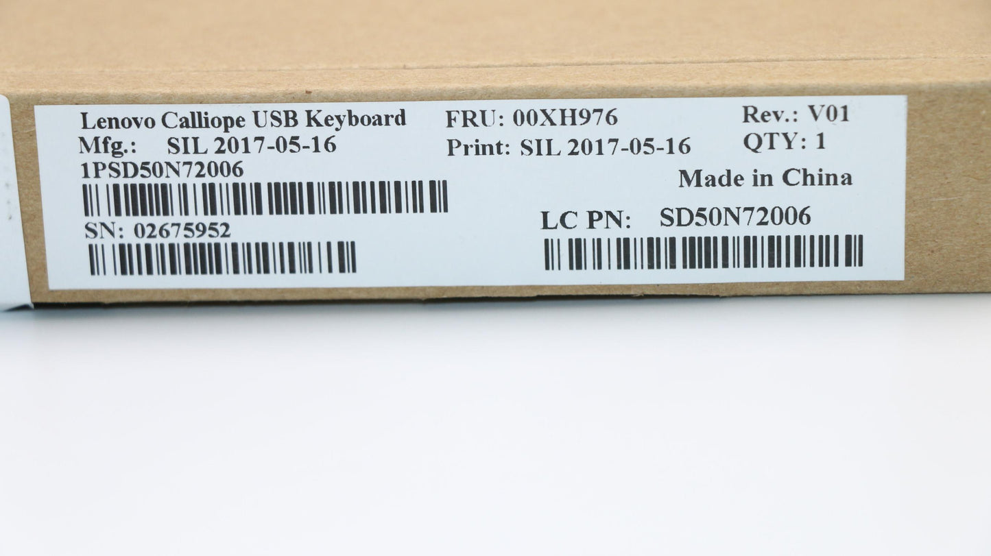 Lenovo 00XH976 Usb Calliope Kb Sr Spa