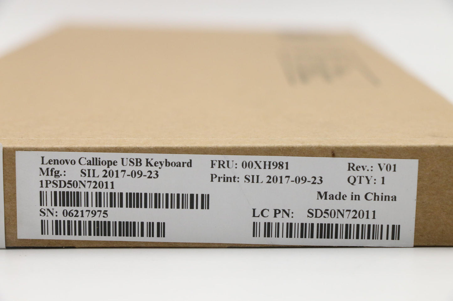 Lenovo Usb Calliope Kb Sr Tur - 00XH981