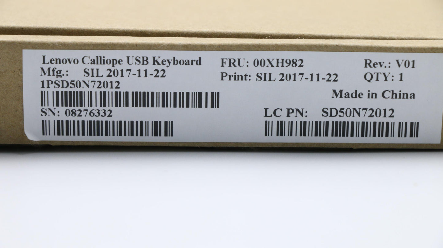 Lenovo Usb Calliope Kb Sr Uke - 00XH982
