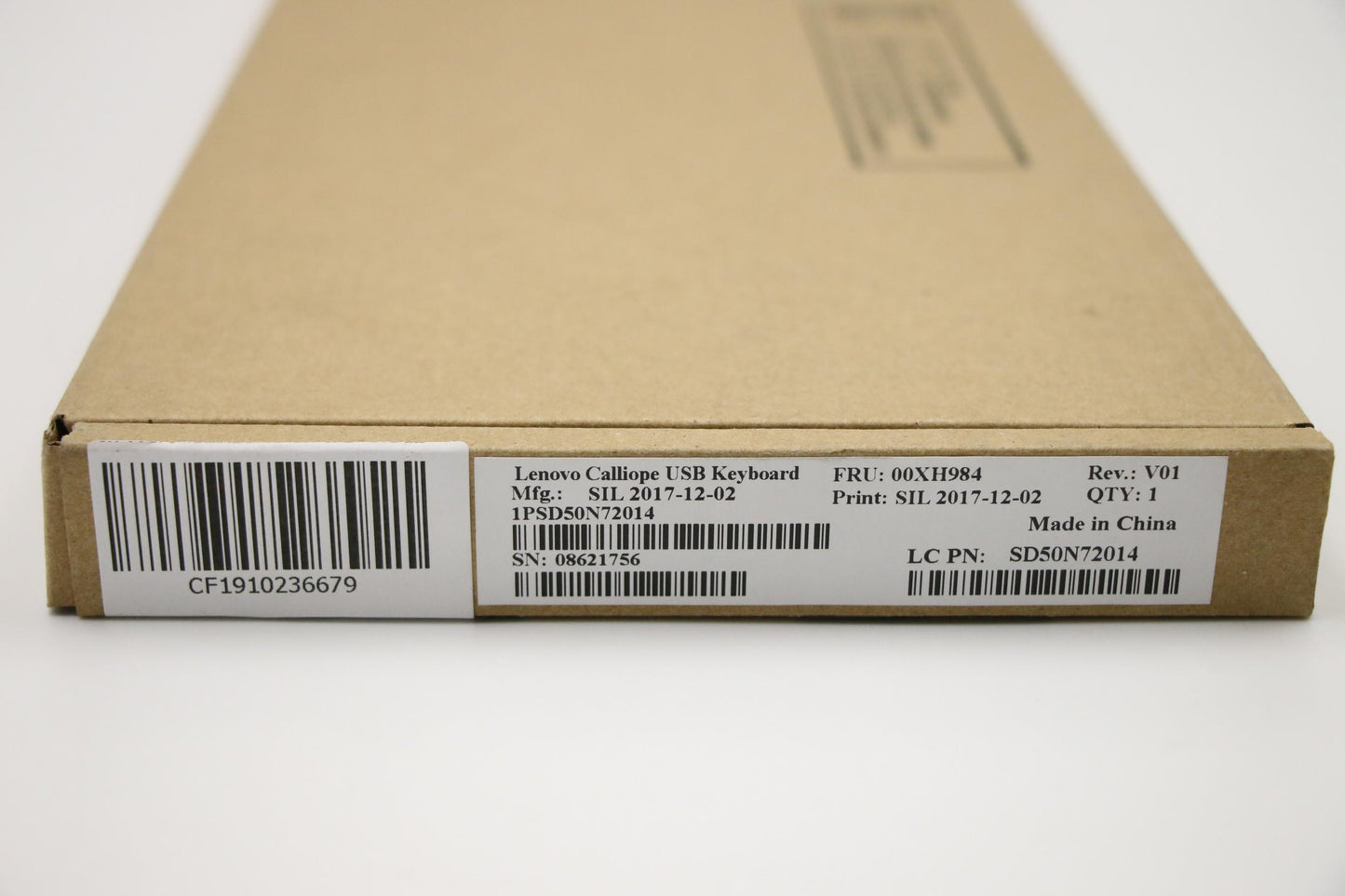Lenovo Usb Calliope Kb Sr Slv - 00XH984