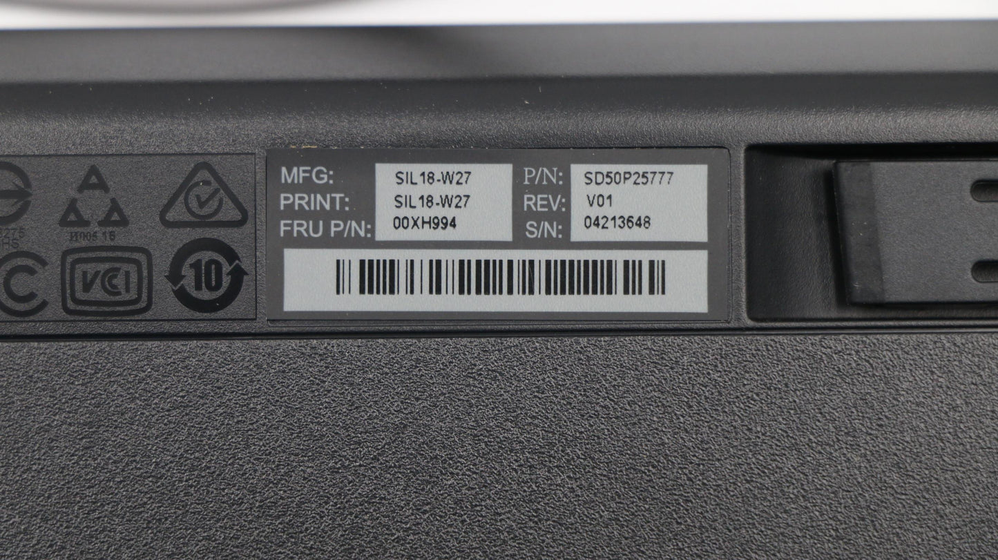 Lenovo Usb Kb Slv_Cz-Sl - 00XH994