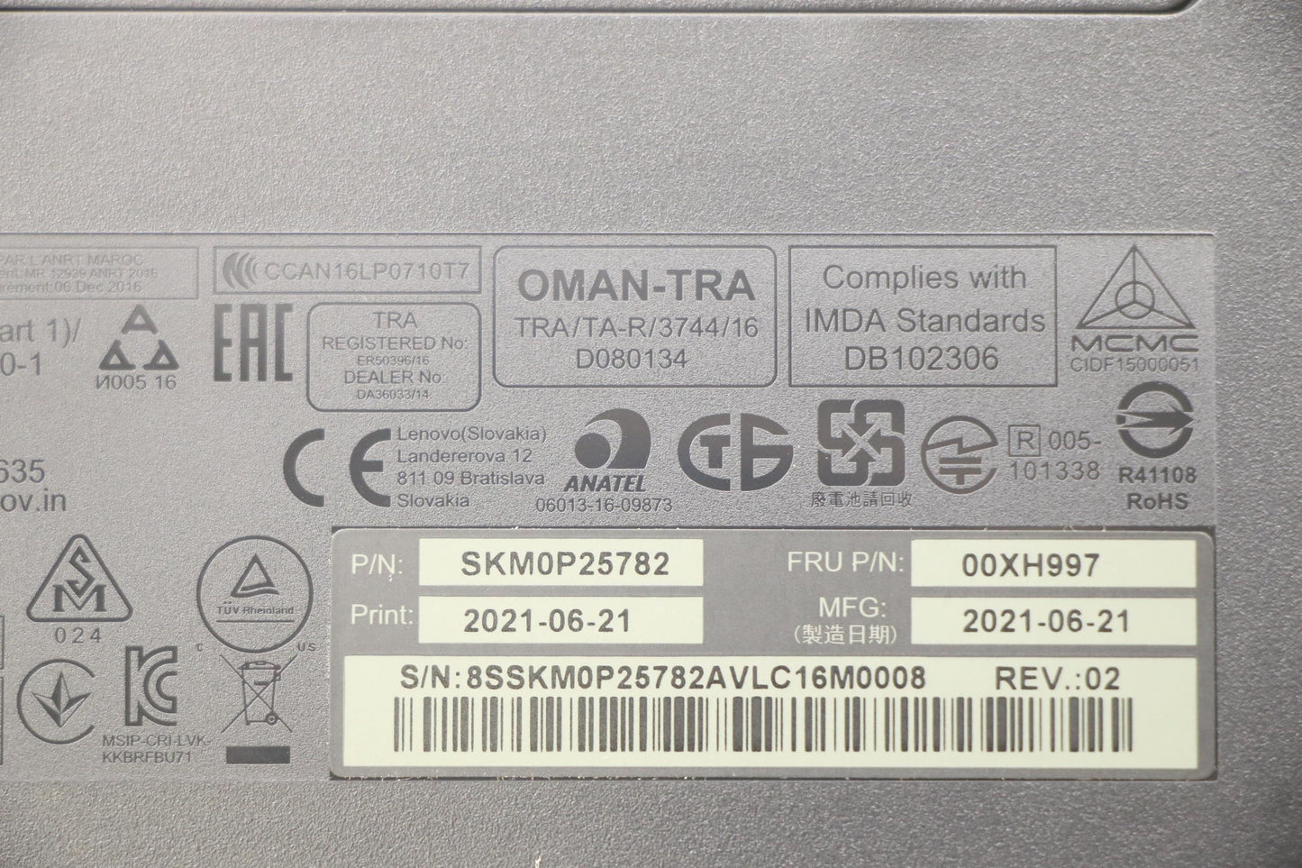 Lenovo Primax Rfbu71 2.4G Bkr Cz_Sl - 00XH997