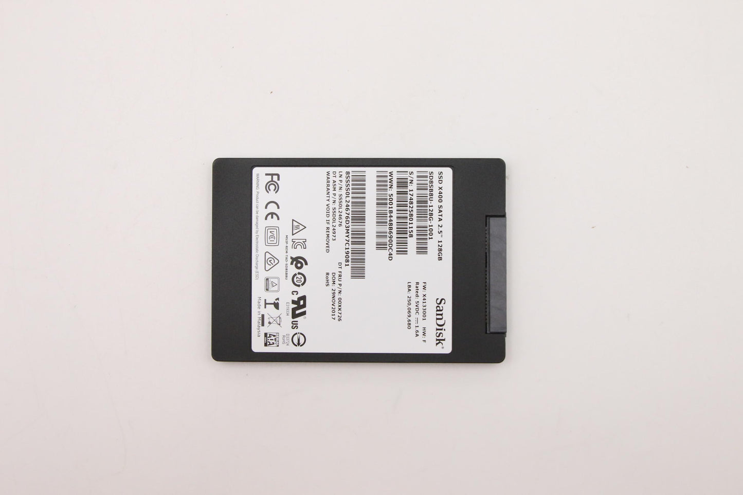 Lenovo 00XK726 Ssd_Asm 128G,2.5-Inch ,7Mm,Sat