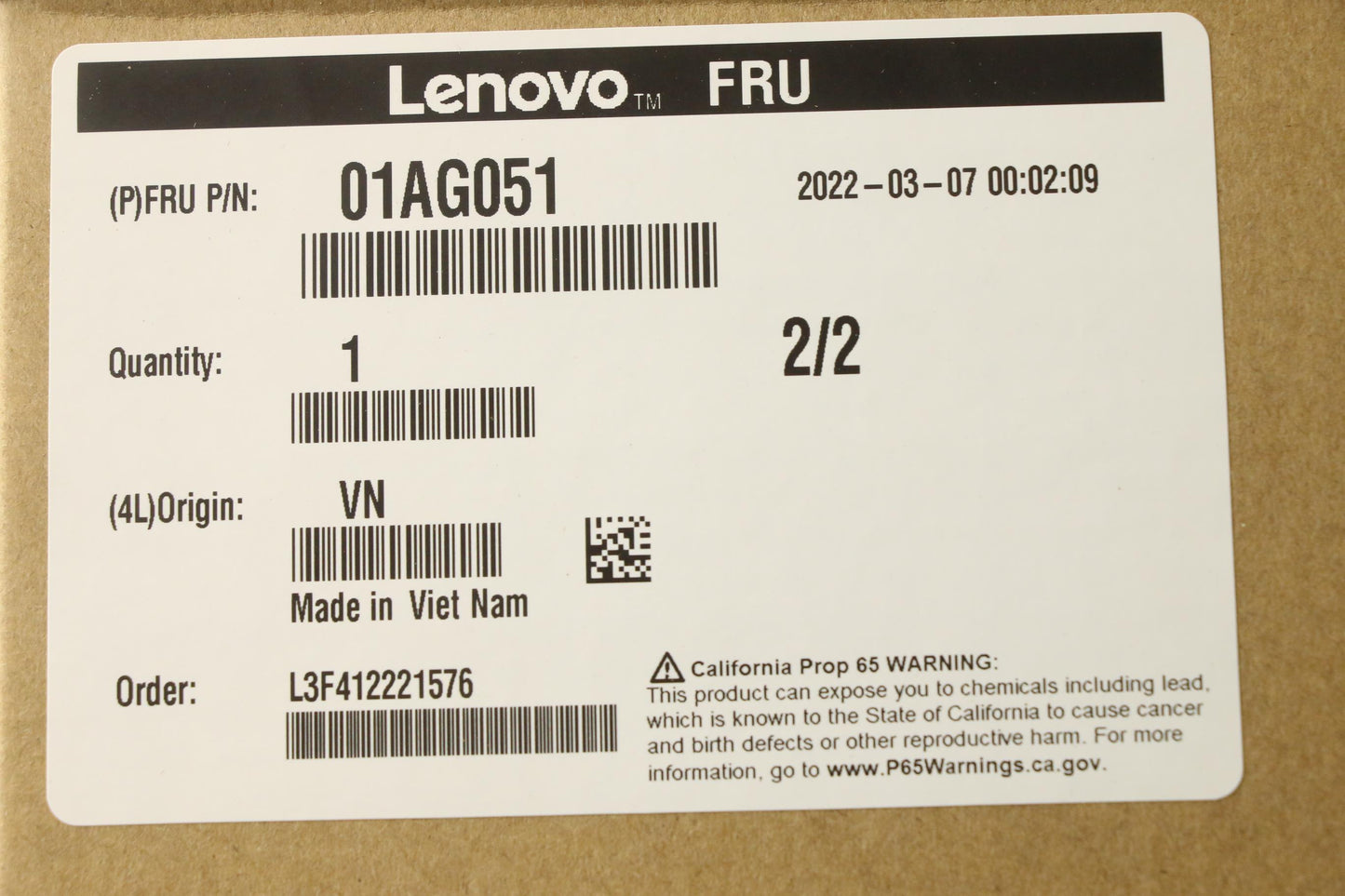 Lenovo Pu Processors - 01AG051