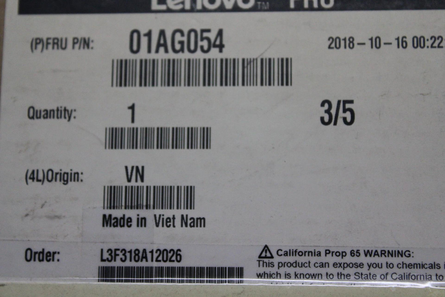 Lenovo Pu Processors - 01AG054