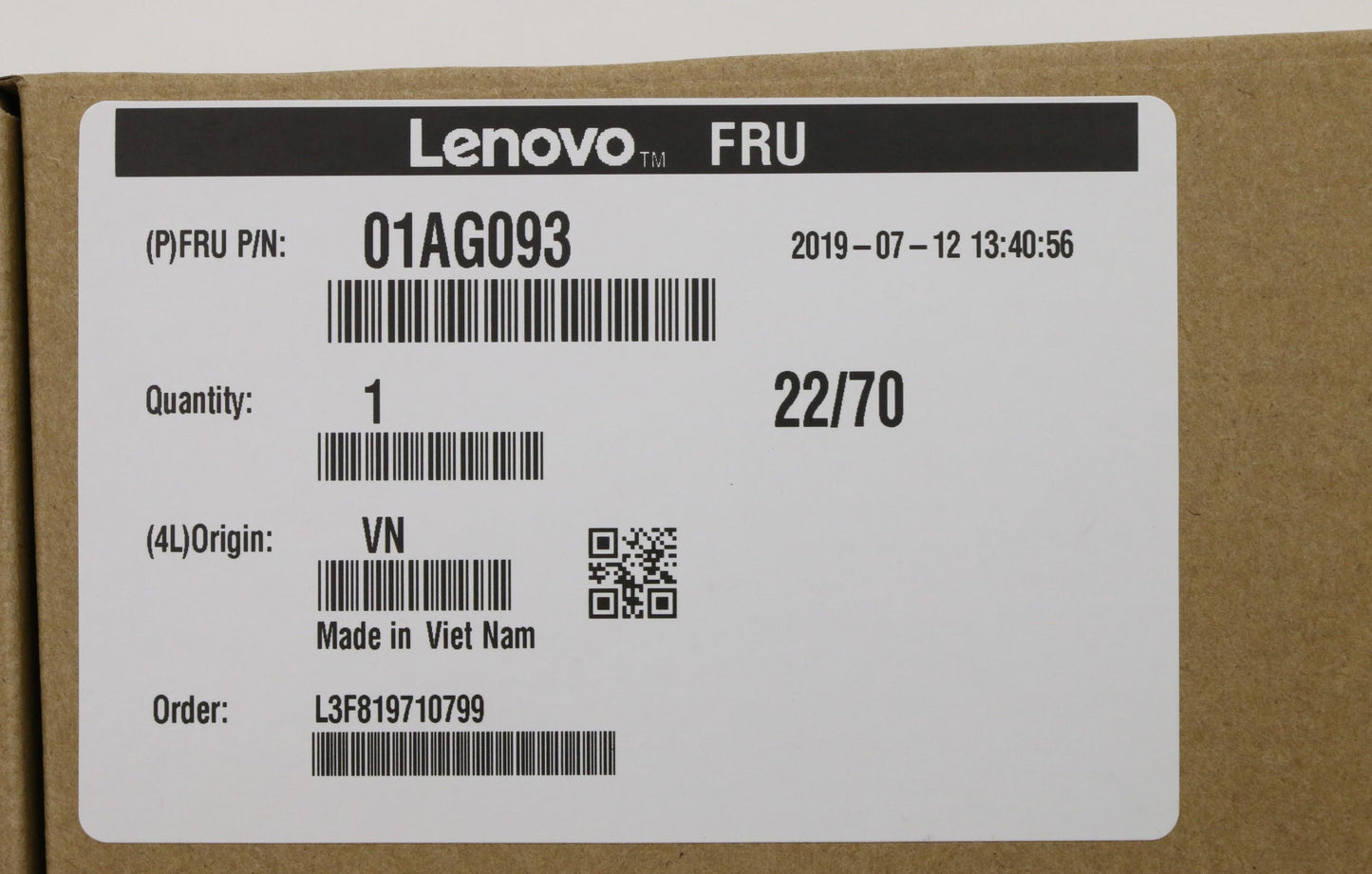 Lenovo (01AG093) Intel Processor, i5-7500T, 2.7GHz, 4 Cores, 6MB Cache, LGA Socket, 35W