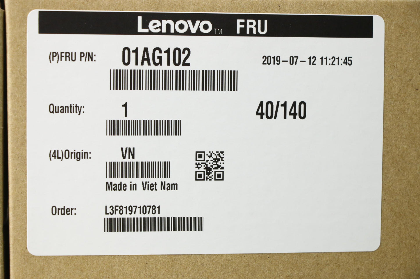 Lenovo (01AG102) Intel Core i5-7400 CPU