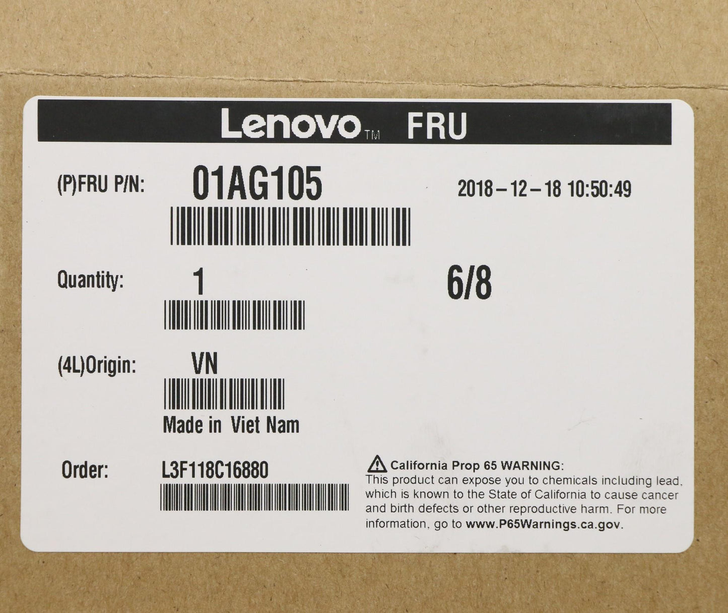 Lenovo Intel Core I3-7300 - 01AG105