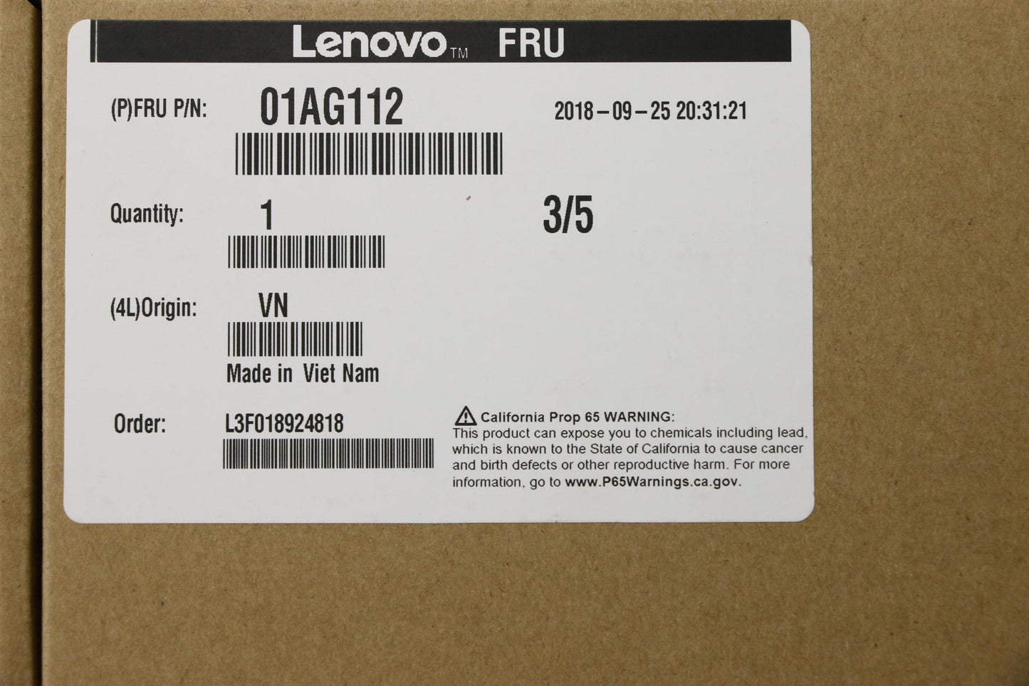 Lenovo Sp Intel Core I3-7300T 3.5G 2C - 01AG112