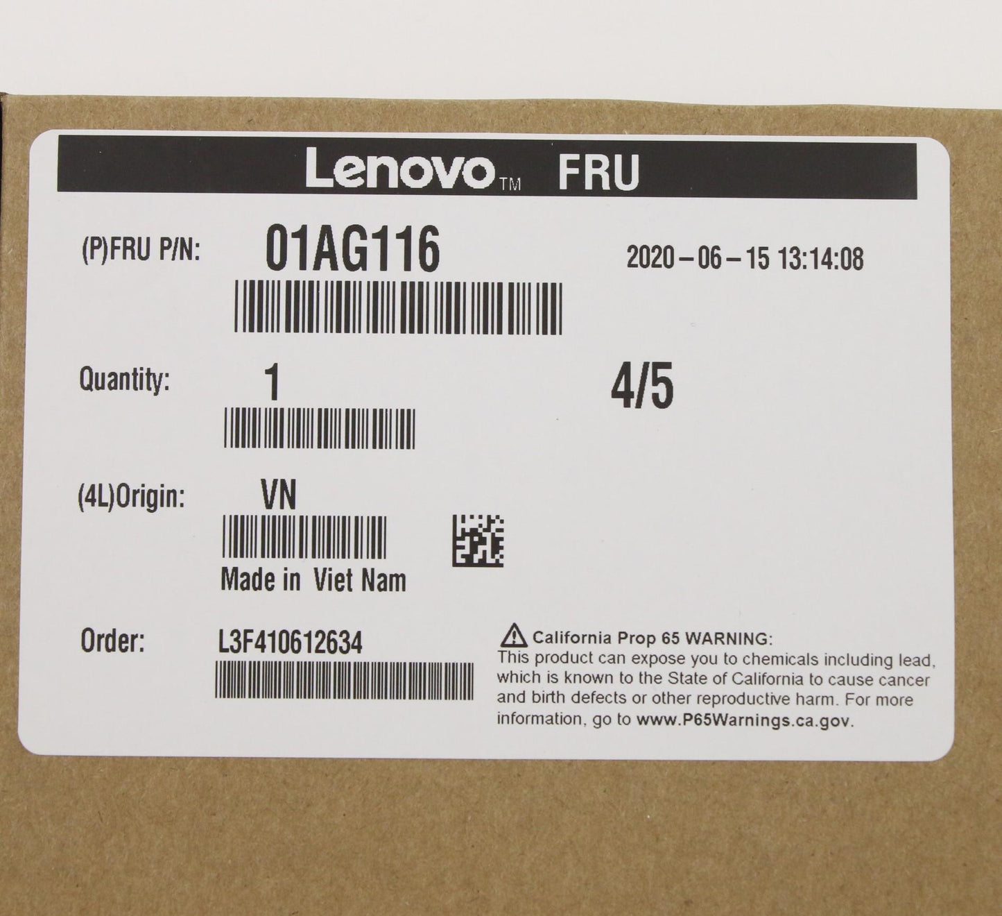 Lenovo Sp Intel Celeron G3930T 2.7Ghz - 01AG116