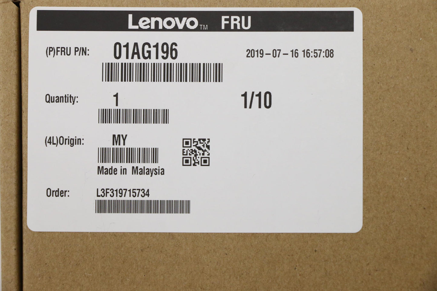 Lenovo Xeon Br 3106 1.7G 8C 85W - 01AG196