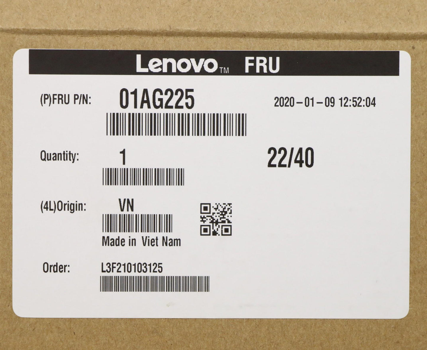 Lenovo (01AG225) Intel Pentium G5400, 3.7GHz, 54W Processor