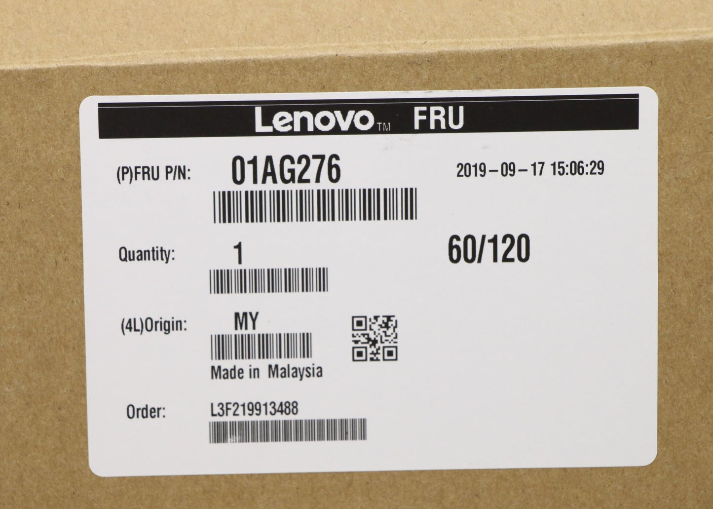 Lenovo (01AG276) Intel i7-9700K 3.60GHz/8C/12M 95W Processor