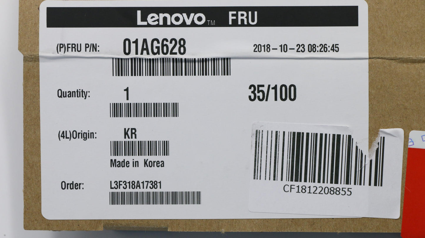 Lenovo 01AG628 Memory 8Gb Ddr4 2666Mhz Ecc Ud