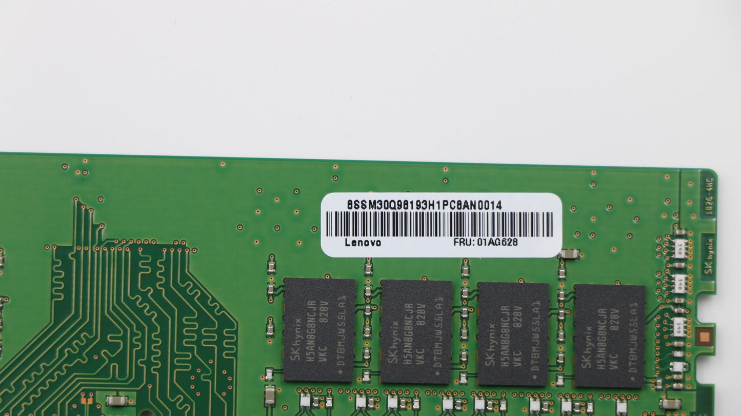 Lenovo 01AG628 Memory 8Gb Ddr4 2666Mhz Ecc Ud