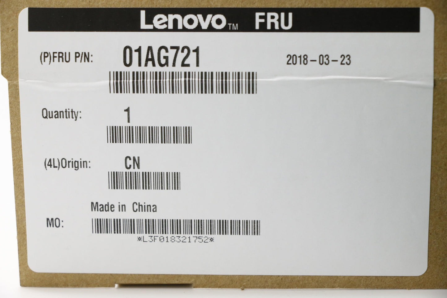 Lenovo Memory Rmt3170Mn68F9F-1600 4Gb - 01AG721