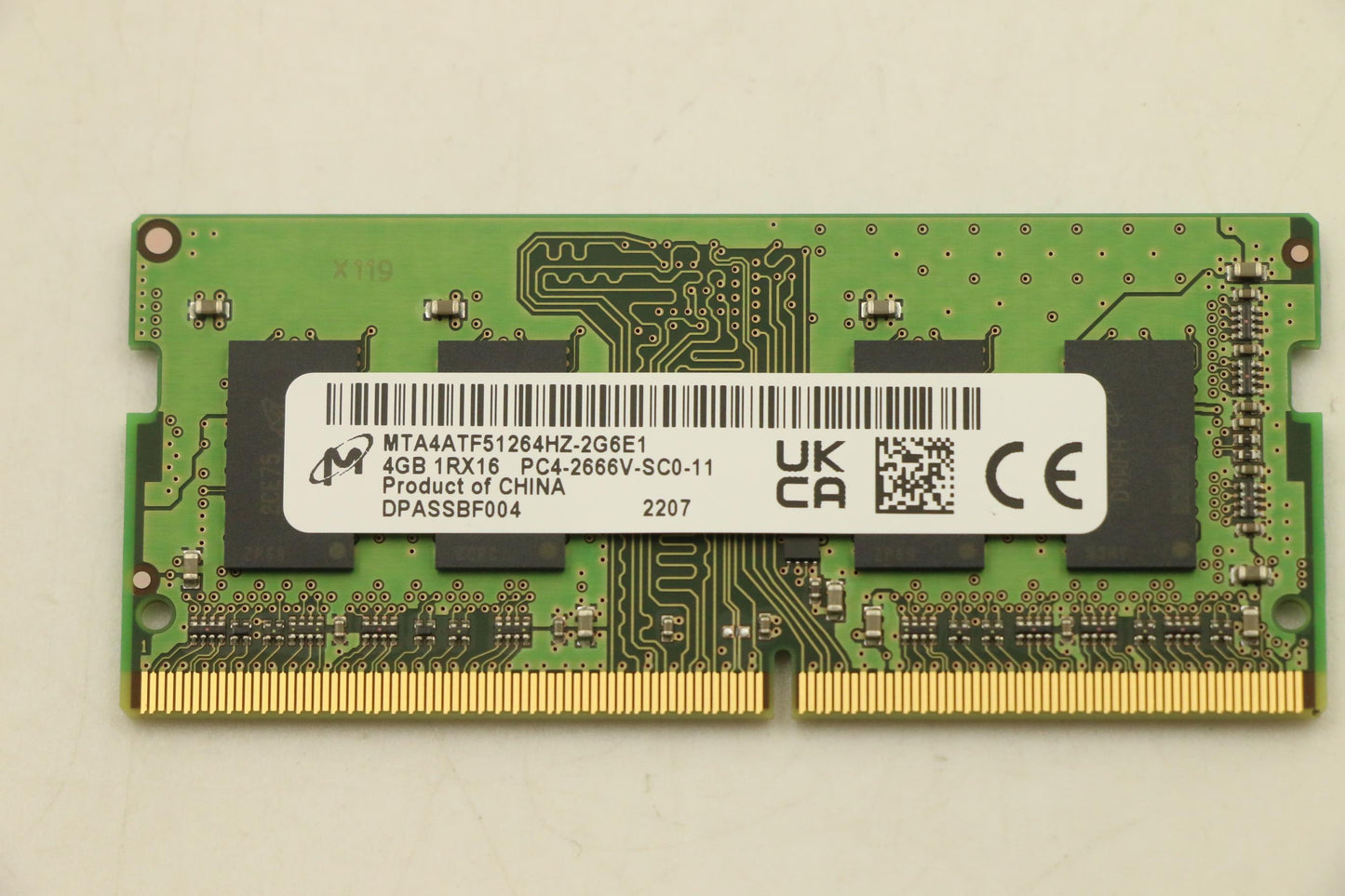 Lenovo 01AG831 4Gb Ddr4 2666 Sodimmmicron