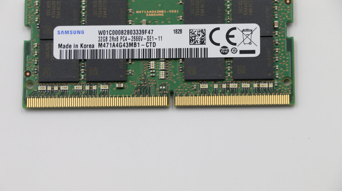 Lenovo (01AG861) 32GB DDR4 2666MHz SoDIMM Memory (Samsung)