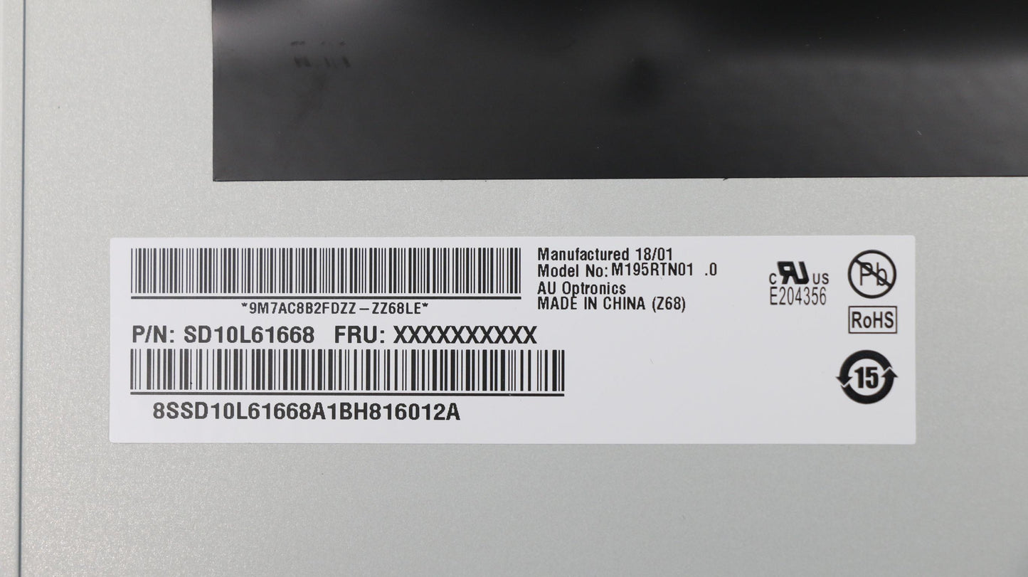 Lenovo 19.5-Inch Led Notouch Auo - 01AG913