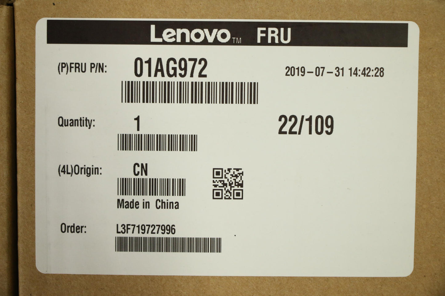 Lenovo Lcd 27-Inch Qhd Ag Lgd - 01AG972