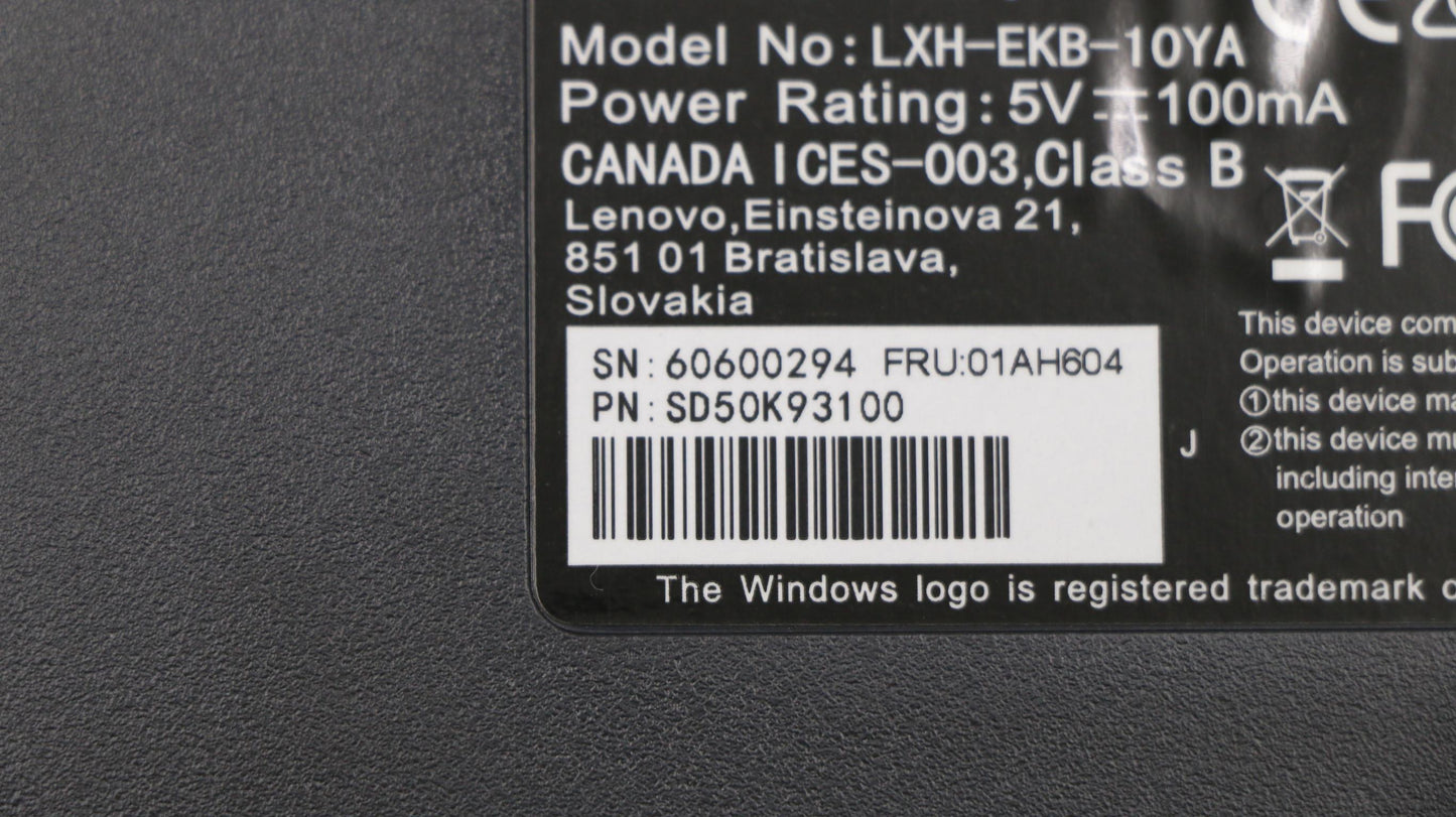 Lenovo 01AH604 Kb Keyboards External