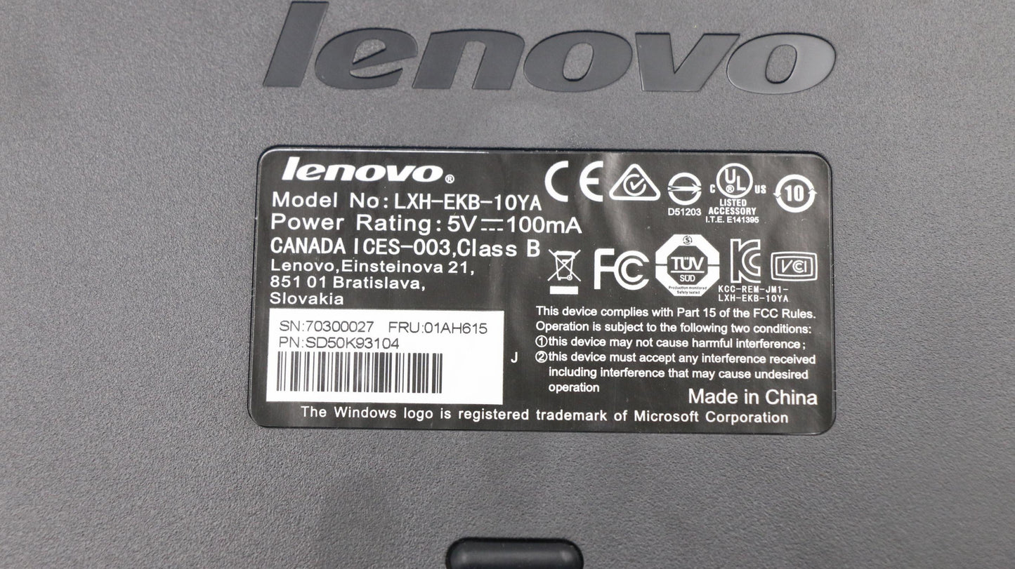 Lenovo 01AH615 Kb Keyboards External