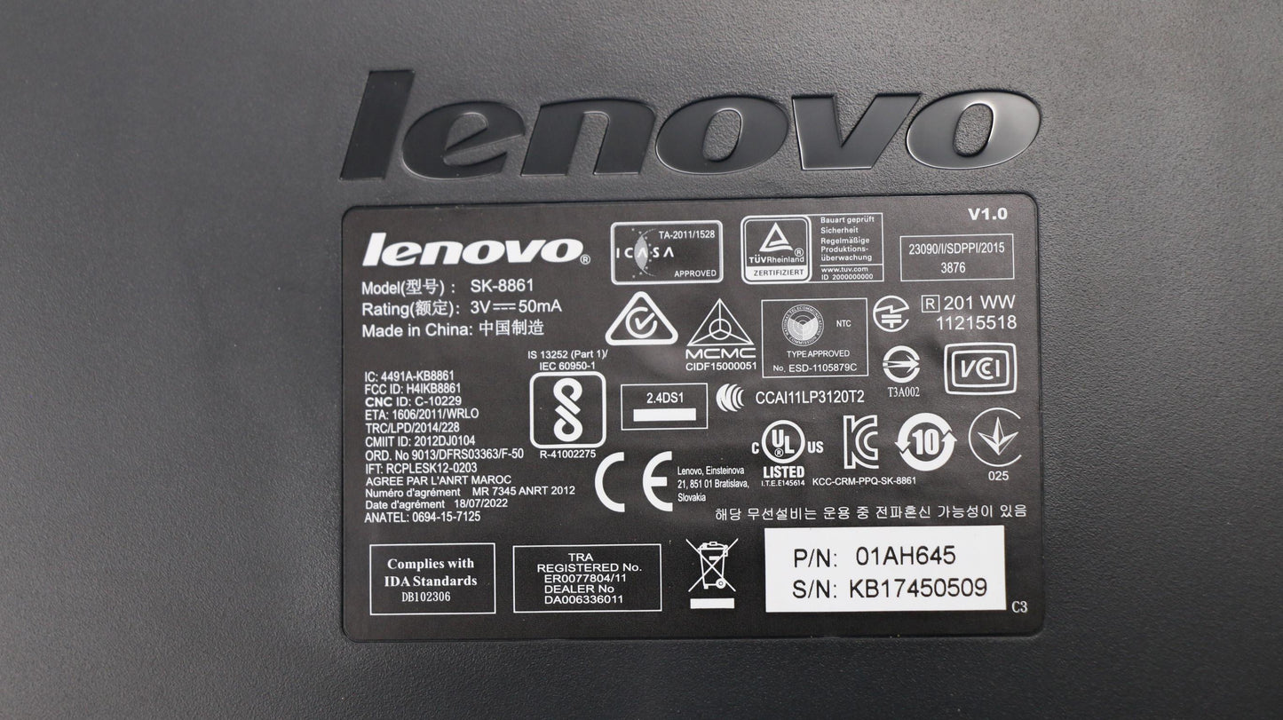 Lenovo 01AH645 Kb Keyboards External