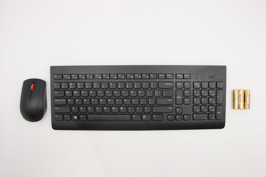 Lenovo (01AH824) Keyboard and Mouse, 2.4GHz Wireless, US English, Black, Non-Backlit